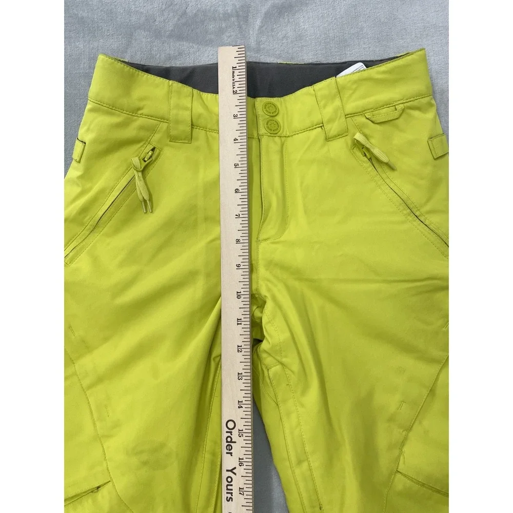 DC Snowboard Ski Pants Youth L Yellow 10K Waterproof Insulated